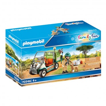 Veterinario de Zoo con Coche Médico - Playmobil 70346