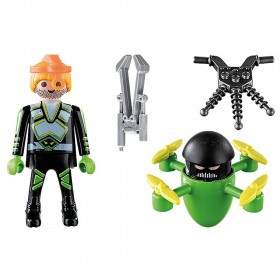 Agente con Dron - Playmobil 70248 CONTENIDO