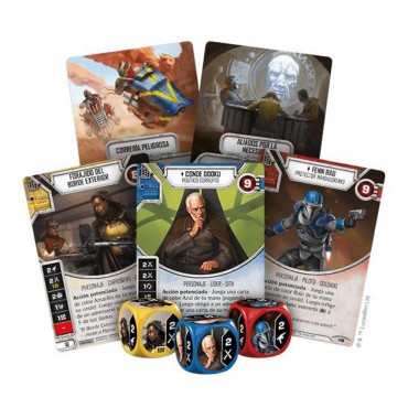 Star Wars Destiny - Set de Draft: Aliados por Necesidad CONTENIDO
