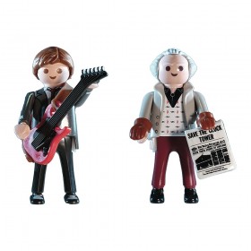 Back to the Future: Marty Mcfly y Dr. Emm 1955 - Playmobil 70459  CONTENIDO