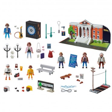 Calendario de Adviento: Regreso al Futuro - Playmobil 70574 CONTENIDO