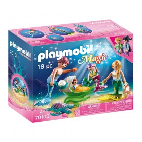 Familia de Sirenas con Cochecito - Playmobil 70100 CAJA