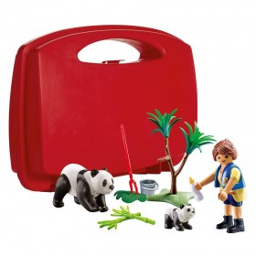 Maletín de Pandas y Cuidadora - Playmobil 70105