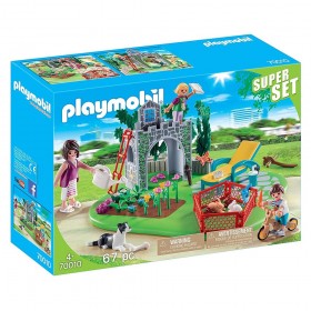 Super Set Familia en el Jardín - Playmobil 70010 CAJA