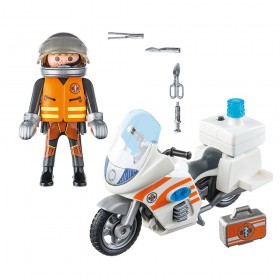 Moto de Emergencia - Playmobil 70051 CONTENIDO