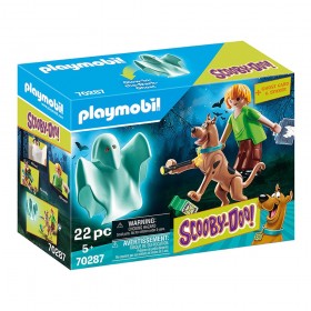 SCOOBY-DOO! Scooby & Shaggy con Fantasma - Playmobil 70287 CAJA