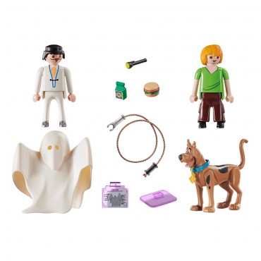 SCOOBY-DOO! Scooby & Shaggy con Fantasma - Playmobil 70287 CONTENIDO