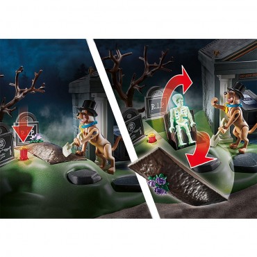 SCOOBY-DOO! Aventura en el Cementerio - Playmobil 70362 TUMBA