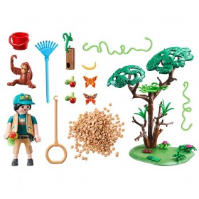 Orangutanes con Árbol - Playmobil 70345 CONTENIDO