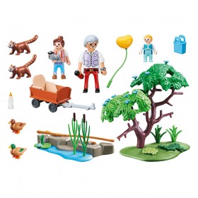 Recinto Exterior de Pandas Rojos - Playmobil 70344 CONTENIDO