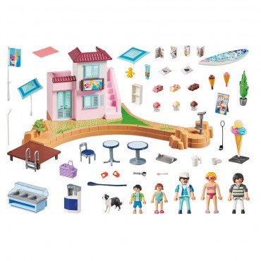 Heladería en el Puerto - Playmobil 70279 CONTENIDO