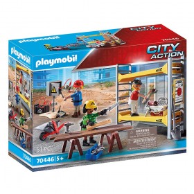 Andamio con Obreros - Playmobil 70446 CAJA