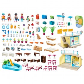PLAYMO Beach Hotel - Playmobil 70434 CONTENIDO