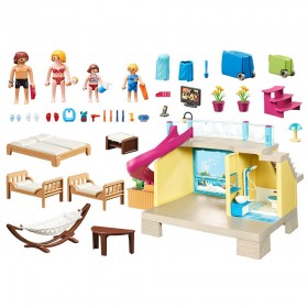 Bungaló con Piscina - Playmobil 70435 CONTENIDO
