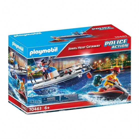 Guardacostas y Ladrón en moto de agua - Playmobil 70463 CAJA