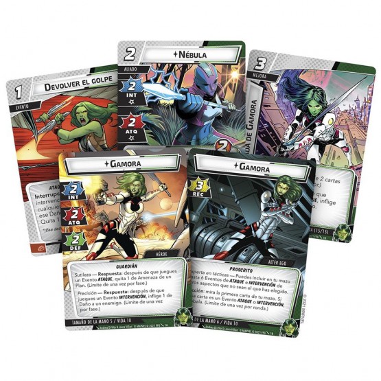 Marvel Champions - Gamora (Pack de Heroe) CARTAS