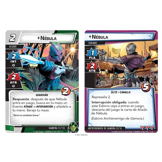 Marvel Champions - Gamora (Pack de Heroe) CARTAS