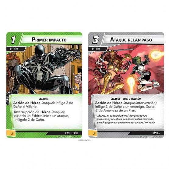 Marvel Champions - Gamora (Pack de Heroe) CARTAS
