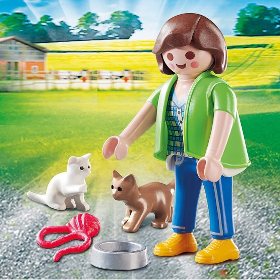 Mujer con gatitos - Playmobil 70562
