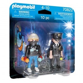Blister Policía y Vándalo Playmobil 70822