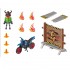 Contenido Moto con Muro de Fuego - Playmobil 70553