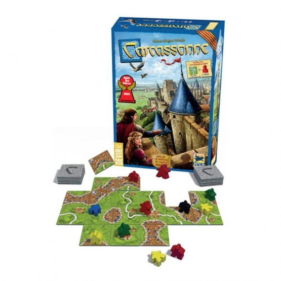 Contenido Caja Juego Carcassonne de Devir