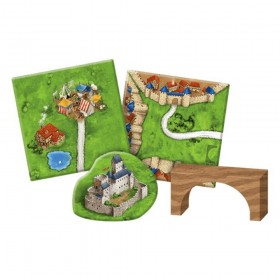 Contenido Juego Carcassonne Mercados y Puentes