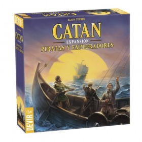 Caja Juego Catán - Expasión: Piratas y Exploradores de Devir