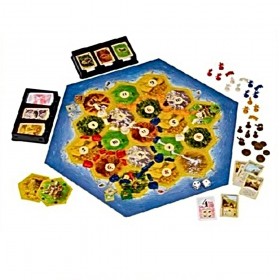Tablero Juego Catán - Expansión: Mercaderes y Bárbaros de Devir