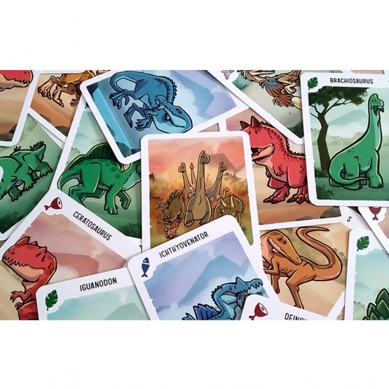 Cartas Juego Extinción de Gnomo Saurus