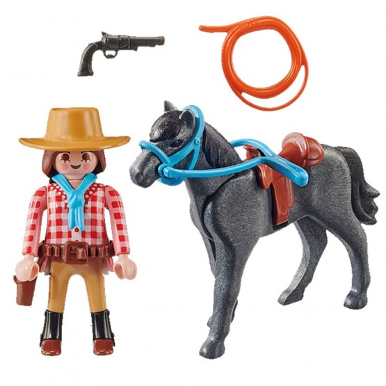 Contenido Jinete del Oeste - Playmobil 70602