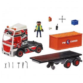 Contenido Camión con Remolque - Playmobil 70771