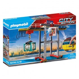 Caja Grúa con Contenedores - Playmobil 70770