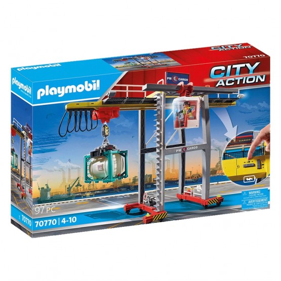 Caja Grúa con Contenedores - Playmobil 70770