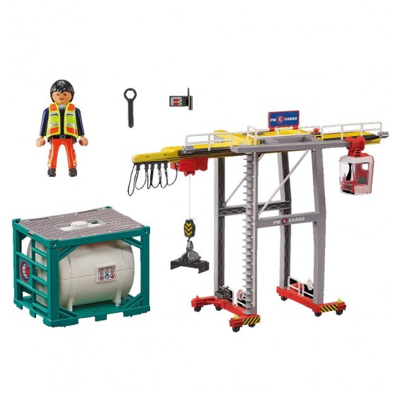 Contenido Grúa con Contenedores - Playmobil 70770