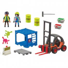 Contenido Carretilla Elevadora con Carga - Playmobil 70772