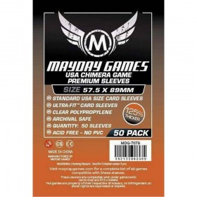 Fundas Mayday Games - Asia Premium 57.5x89 mm. (Dark Orange)