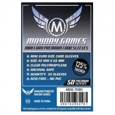 Fundas  Mayday Games - Mini Euro Premium 45x68 mm. (Dark Blue)