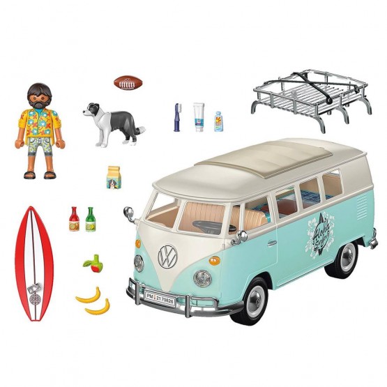 Contenido Volkswagen T1 Camping Bus Edición Especial - Playmobil 70826