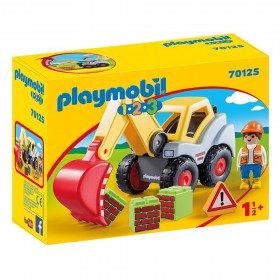 Caja 1.2.3 Pala Excavadora - Playmobil 70125