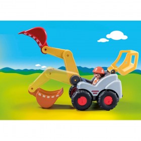 Foto Movimiento 1.2.3 Pala Excavadora - Playmobil 70125
