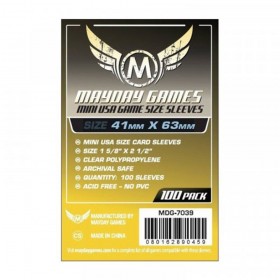 Fundas Mayday Games - Mini USA 41x63 mm. (Yellow)