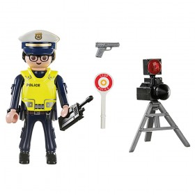 Contenido Policía con Radar - Playmobil 70305