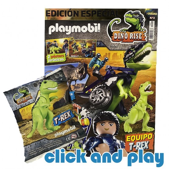 Revista Playmobil Dino Rise Nº 2 - T-Rex