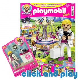Revista Playmobil Pink Nº 39 - Veterinaria Border Collie