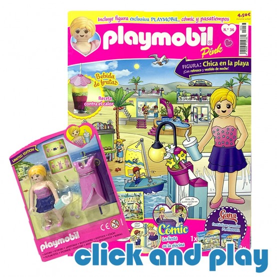 Revista Playmobil Pink Nº 36 - Chica Playa