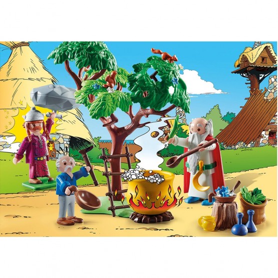 Foto Astérix: Panorámix con el caldero de la Poción Mágica - Playmobil 70933