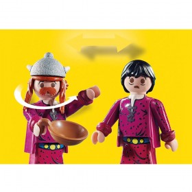 Detalle Astérix: Panorámix con el caldero de la Poción Mágica - Playmobil 70933
