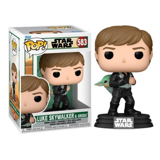 Caja y Figura Funko Pop! - Luke Skywalker & Grogu
