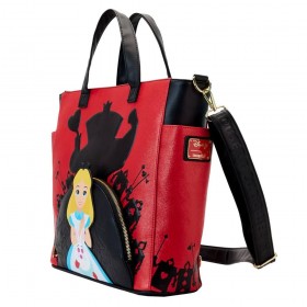 Lateral Alicia y Villanos - Bolso bandolera convertible en Mochila